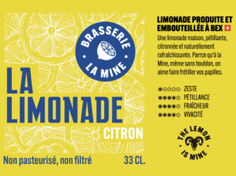 LA LIMONADE - Citron - BRASSERIE LA MINE