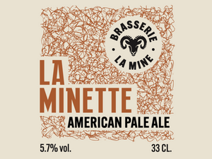 La Minette - brasserie la mine - american pale ale - 5.7% vol. 33cl.